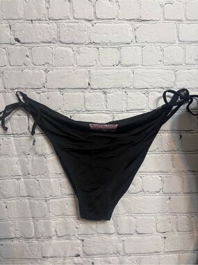 Victoria's Secret Black Tie-Side Bikini Bottom